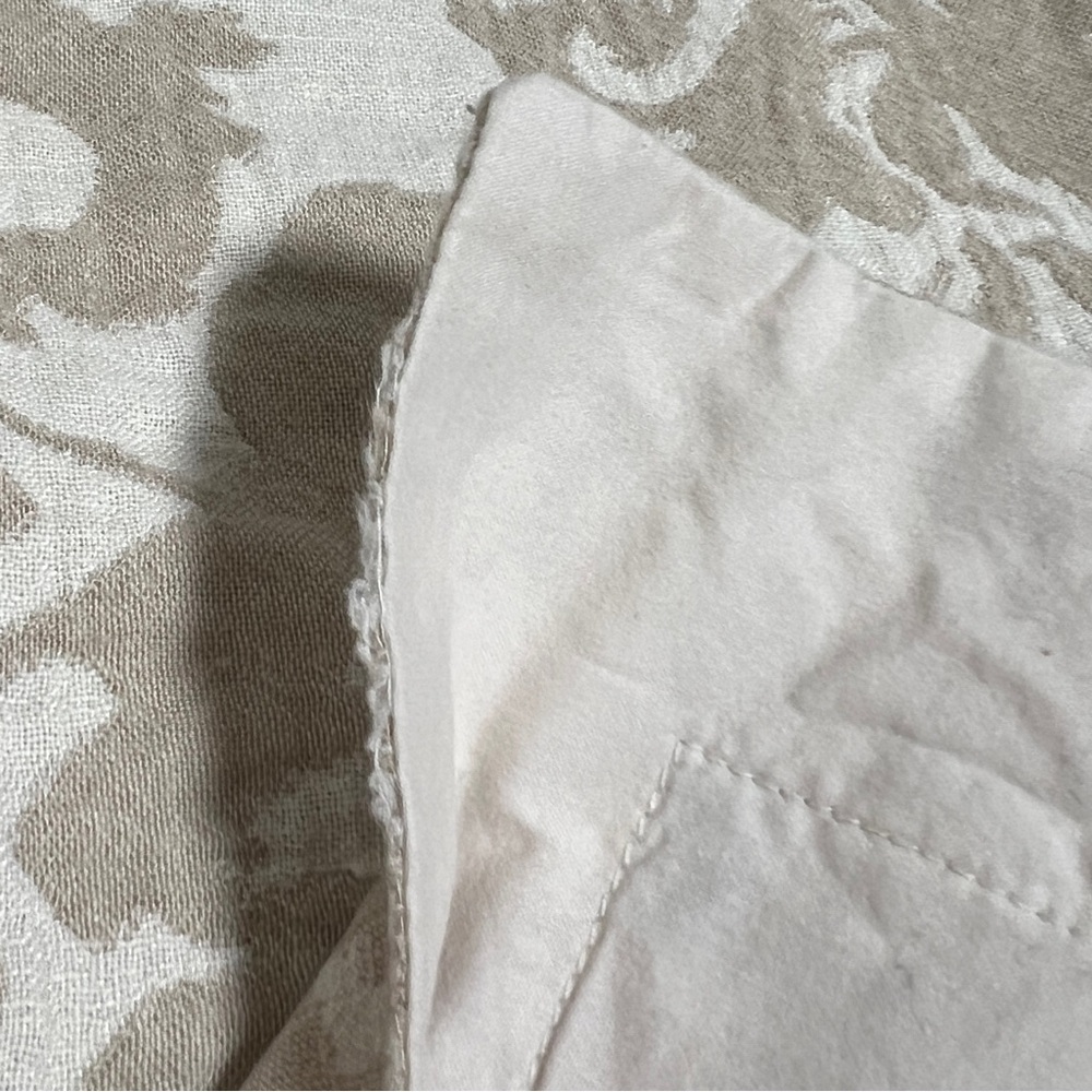 3 Pottery Barn Jacquard Medallion Cotton Linen Euro Sham in Neutral - Picture 16 of 16
